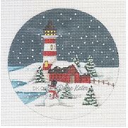 Red Lighthouse Ornament
