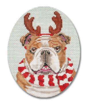Bulldog w/Scarf