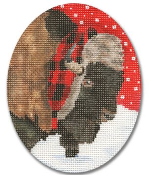 Bison w/Scarf