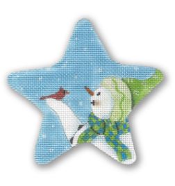 Star - Snowman w/Cardinal