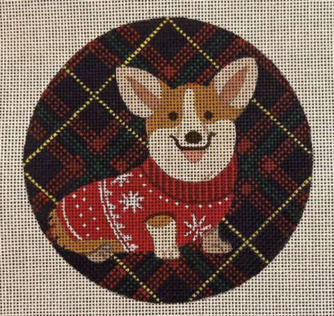 Corgi Christmas Ornament