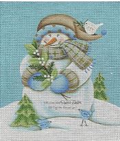 Snowman/Mistletoe w/Background