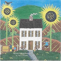 White House w/Sunflowers