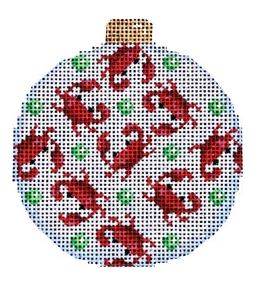 Crab Repeat Ball Ornament