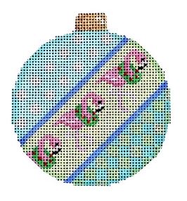 Dots/Flamingos/Check Ball Ornament