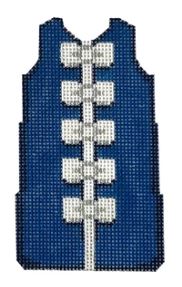 White Bows/Navy Mini Shift
