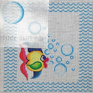 Tooth Fairy Pocket Pillow - Fish Bubbles