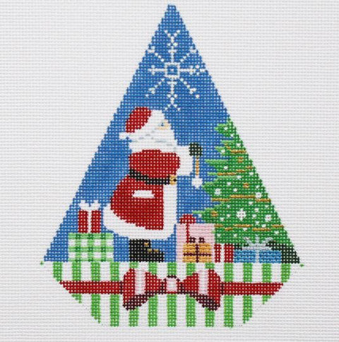 Triangle Christmas Ornament - Trimming the Tree