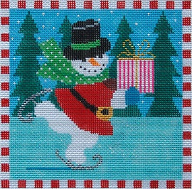 Skating Snowman