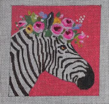 Zebra w/Floral Crown