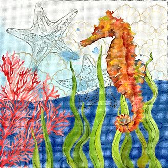 Ocean Seahorse w/Coral