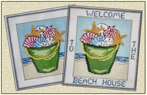 Welcome to the Beach House - Shell Bucket