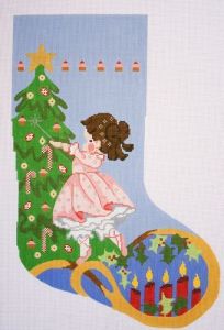 Sugar Plum Fairy Christmas Stocking