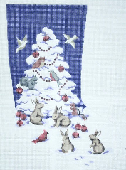 White Christmas Tree Stocking