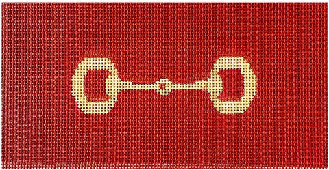 Gold Bit on Burgundy Background Insert