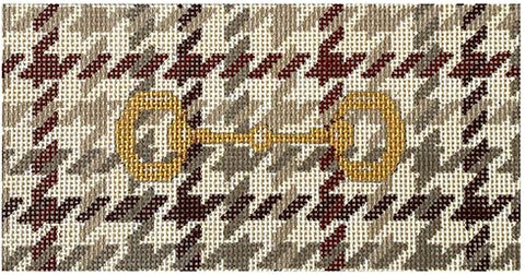 Gold Bit on Glen Plaid Insert
