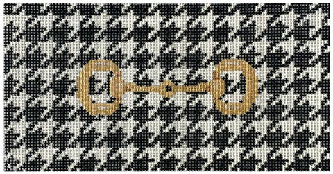 Gold Bit on Houndstooth Insert
