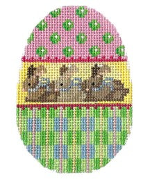 Three Bunnies/Dots Egg
