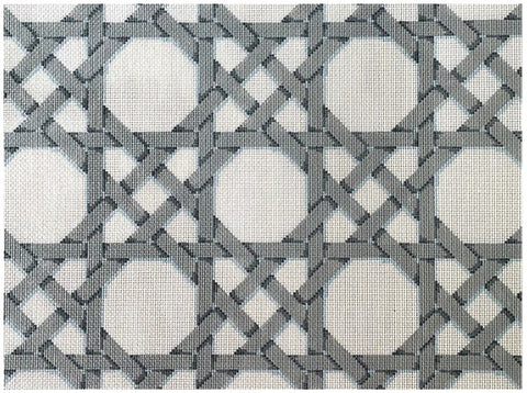 Grey/White Caning Pattern