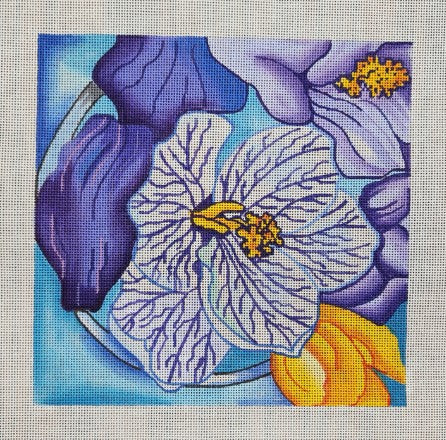Purple Flower Square