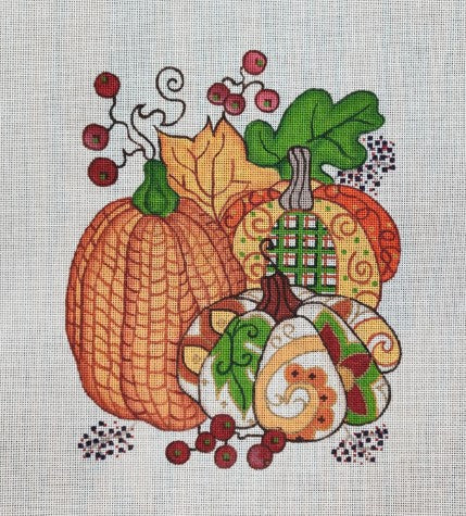 Patterned Pumpkin Trio