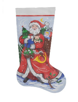 Windswept Santa Stocking 