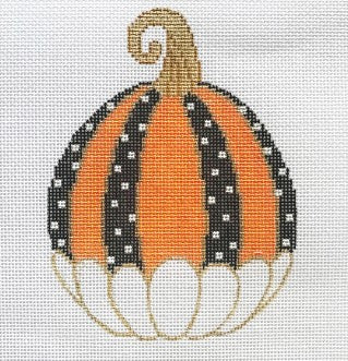 Polka Dot Scallop Pumpkin 