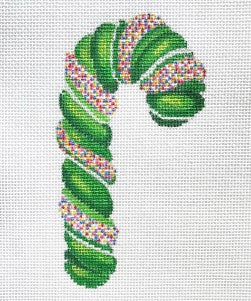 Sprinkle Candy Cane/Green