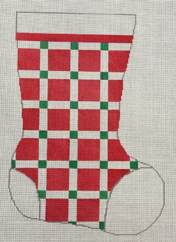 Red/White/Green Check Stocking