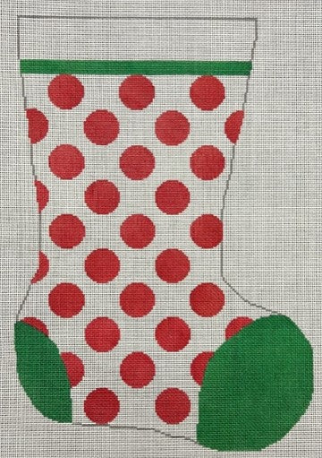 Red/White Dots Stocking