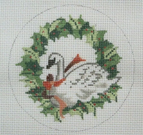 White Swan and Wreath