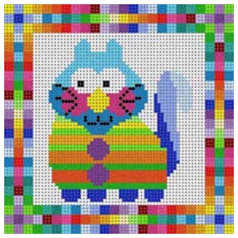 Cat/Green Stripe