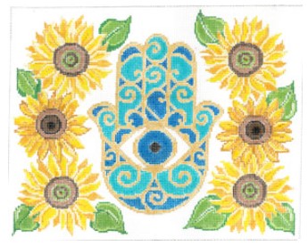 Hamsa and Sunflowers