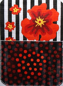 Petite Clutch - Painted Poppies