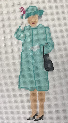 HM Elizabeth Waves in Aqua