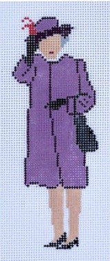 HM Elizabeth Waves in Plum