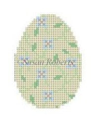 Blue Floral Vine Egg