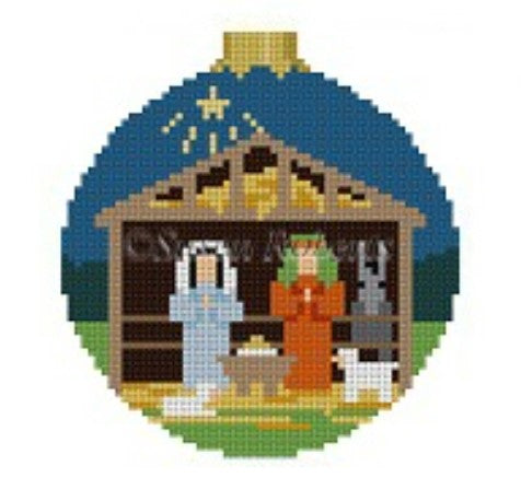Round Ornament - Stable