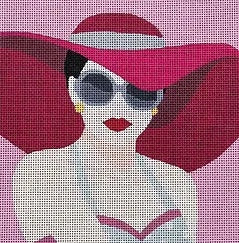 Woman in Pink Hat