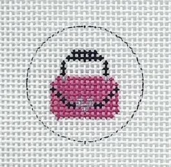 Key Fob/Black and Pink Purse