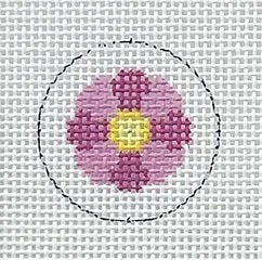 Key Fob/Pink Flower