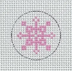 Key Fob/Pink Snowflake