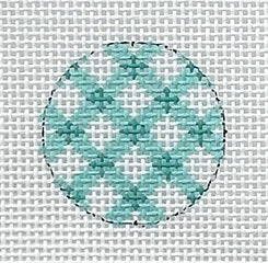 Key Fob/Aqua Gingham