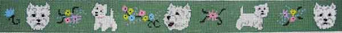 Westie Belt w/Flowers