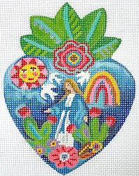 Milagro Heart w/Virgin Mary