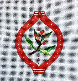 Holly and Berries Ornament
