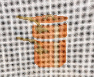 French Copper Double Boiler