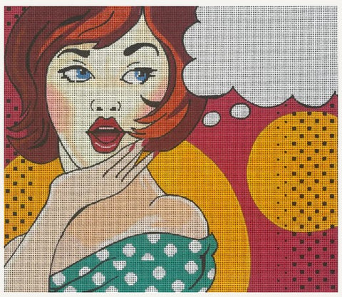 Lady w/Text Bubble