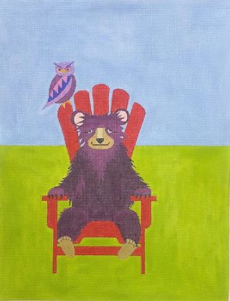 Bear on an Adirondack Chair - 13M