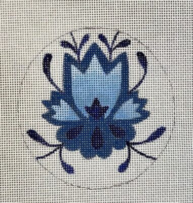 Blue Emblem Round Ornament - 13M
